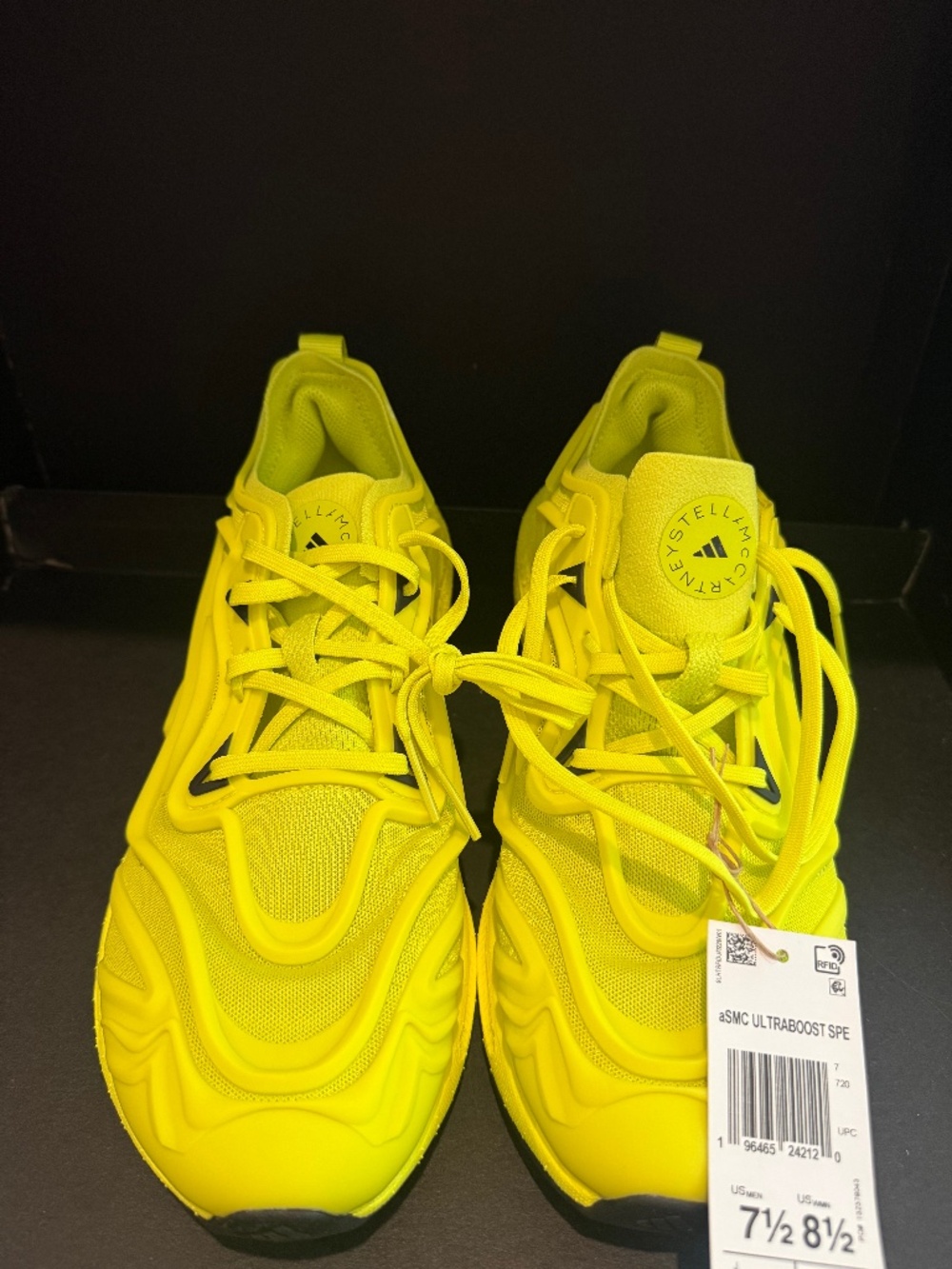Stella McCartney/Adidas Ultra Boost 23 Shock Slime Size 8 1/2 Asmc. New